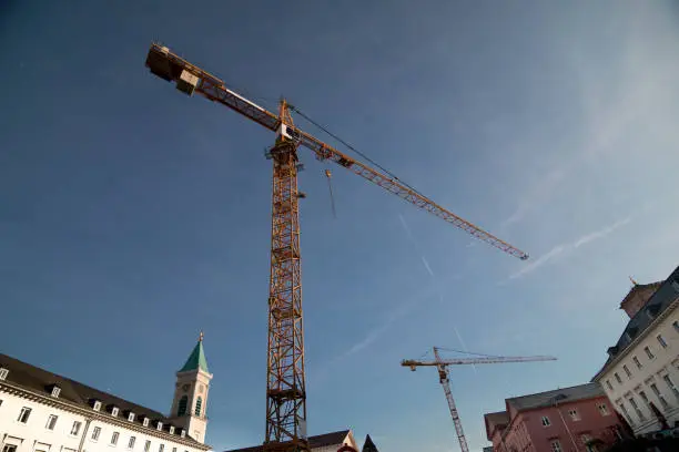 Construction site in Germany in another ingate, and perspective.