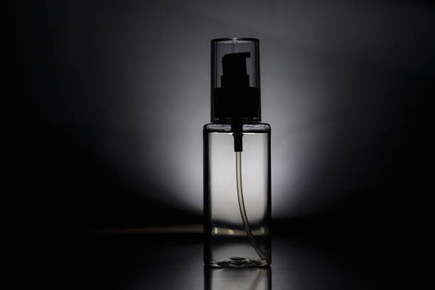 istock Oil spray bottle on a gray background. 660377556