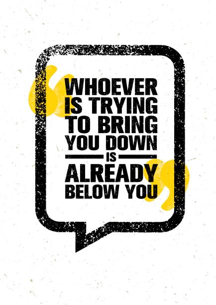 istock Whoever Is Trying To Bring You Down Is Already Below You. Inspiring Creative Motivation Quote Template. Banner 660377868