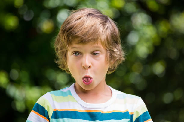 istock A little boy is making a funny face 660377960