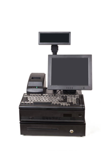 istock Supermarket cashier equipment 660378322