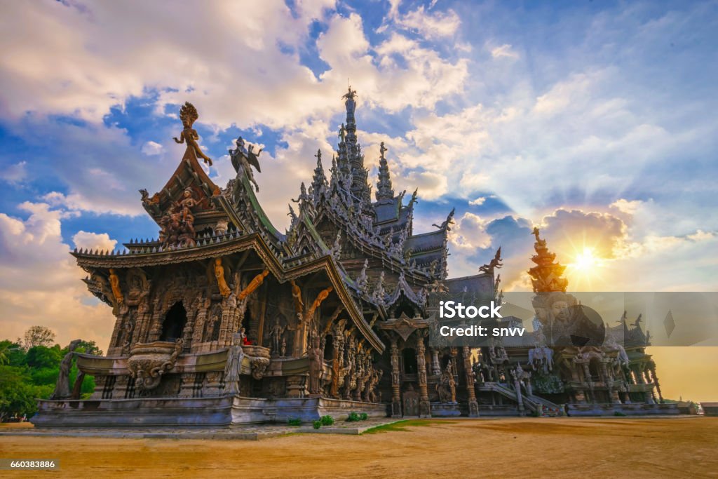 Thailand, Buddhism, Temple Architecture Stock Photo