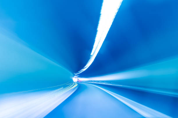 istock Urban tunnel, Automobile taillight 660396398