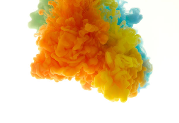 istock Colors dropped into liquid and photographed while in motion. Ink swirling in water. Cloud of silky ink in water isolated on white background. Colorful ink in water, an abstract banner. 660398642