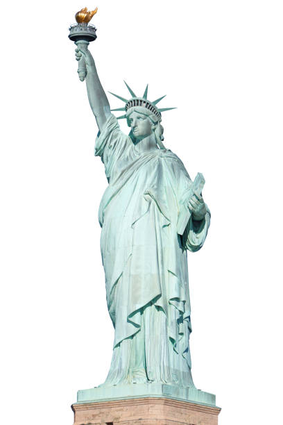istock Statue of Liberty in New York on white, clipping path 660399892