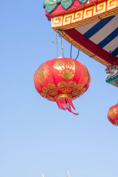 istock chinese lantern in temples , chinese new year lantern 660402472