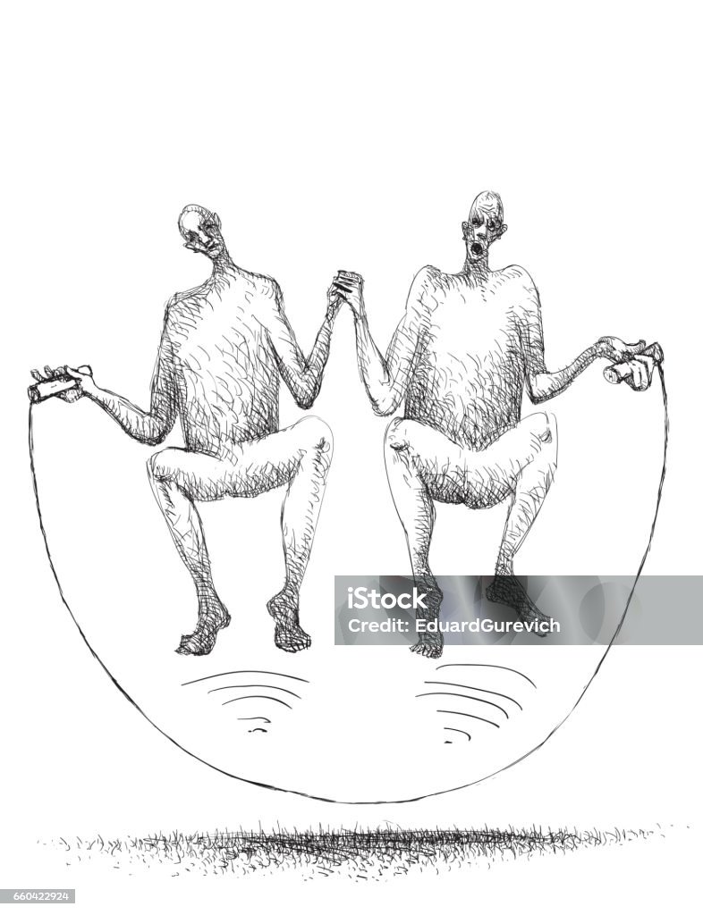 Synchronized Jump Roping Synchronized Stock Illustration - Download Image Now - Canada, Couple ...