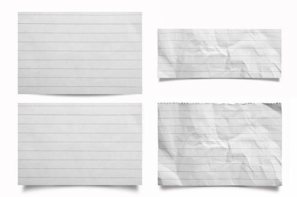 istock Collection of Crumpled note paper on white background 660423096