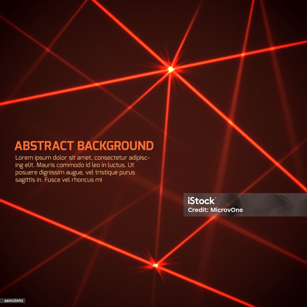 Abstract vector technology background with security red laser beams Abstract vector technology background with security red laser beams. Laser line light, illustration of energy, red laser technology Laser stock vector