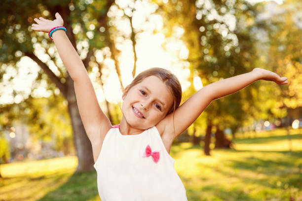 istock Happy Girl Park Portrait 660425730