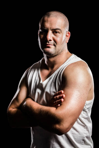 istock Portrait of muscular athlete 660432136