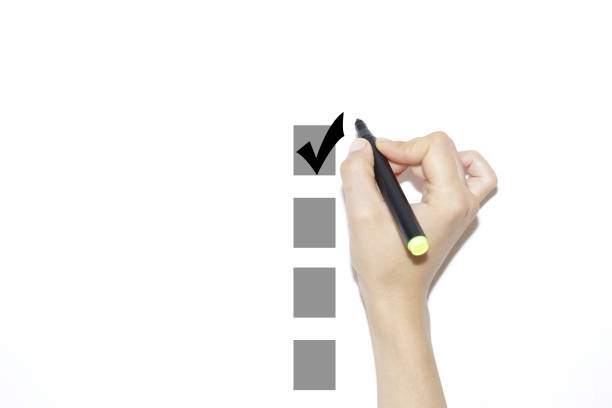 istock Hand choosing four of options 660437922
