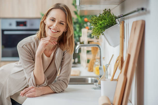 istock Joyful housewife dreaming about perfect dinner 660465878