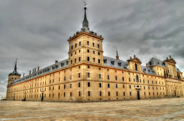 Madrid Madrid, Monastery of San Lorenzo.  slag heap stock pictures, royalty-free photos & images