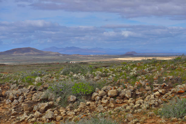 Corralejo - View to Lanzarote and Lobos (Fuerteventura, Canary Island)