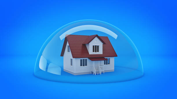 istock House under a Glass Shield, Protection Concept. 660475062