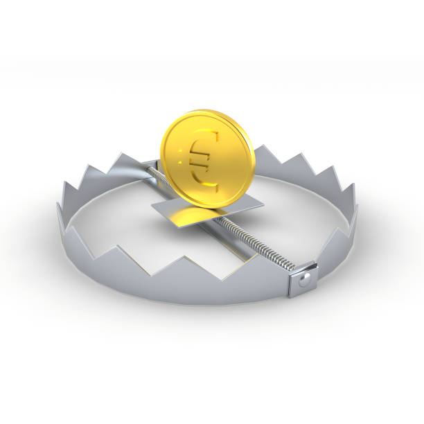 istock Euro coin in the trap 660479948