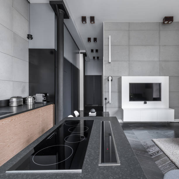 istock Cooking area in multifunctional apartment 660492814