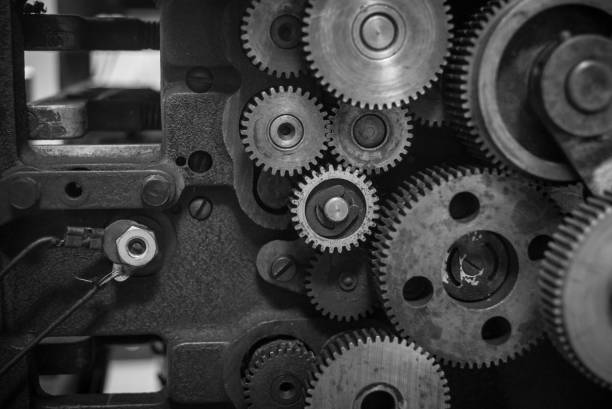 istock The gears of a old and vintage machine 660496876
