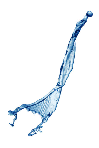istock Abstract shape, splash of blue water 660503196