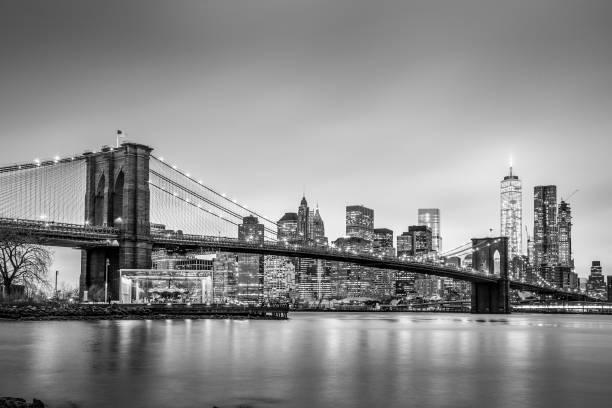 istock Brooklyn bridge at dusk, New York City. 660506448