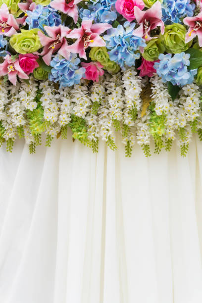 istock Beautiful floral backdrop for ceremony 660512760