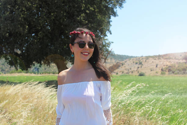 istock cheerful boho girl in the wheat field 660513438