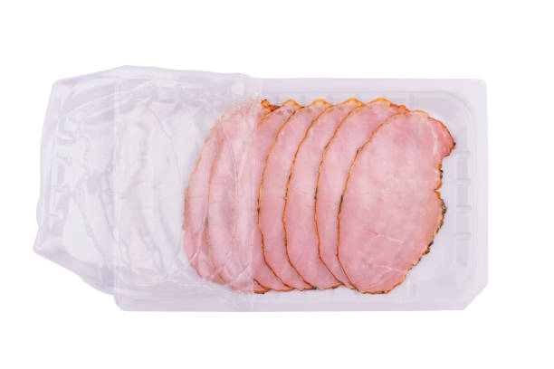 Piece of smoked ham on a cutting board