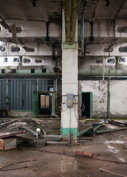 istock Inside the ruined and abandoned industrial plant 660533986