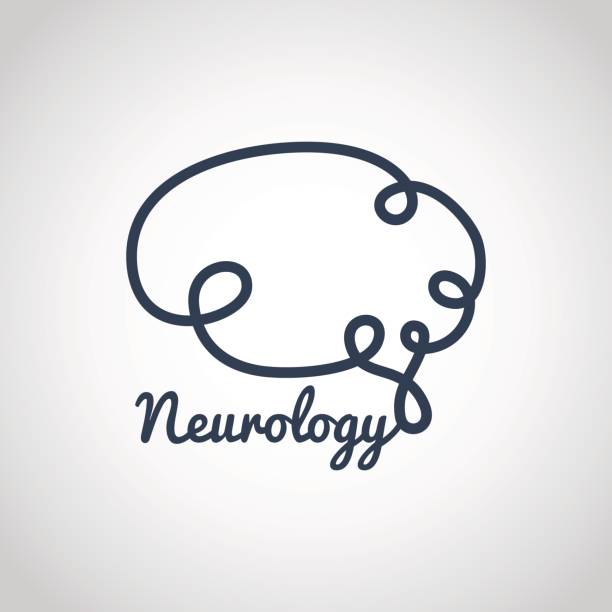 neurology logo vector icon template vector art illustration