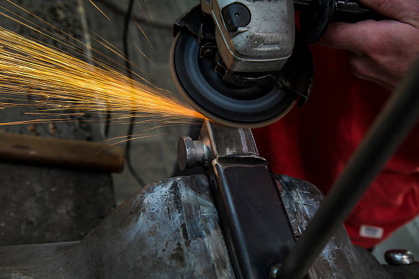 istock Cropped Of Worker Using Circular Saw At Workshop 660550709