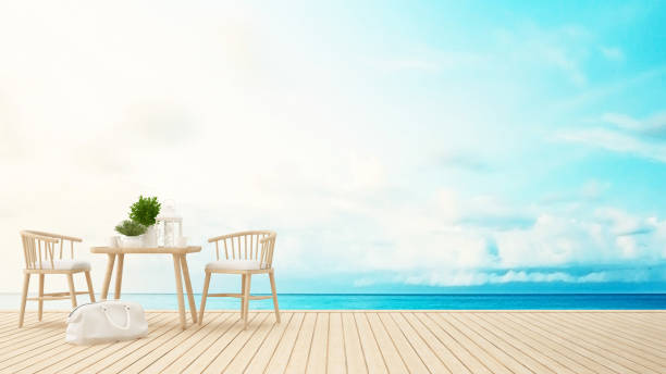 istock terrace sea view in restaurant or hotel 660554072