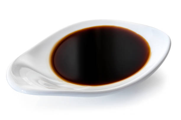 istock Dish of Soy Sauce isolated on White 660560222