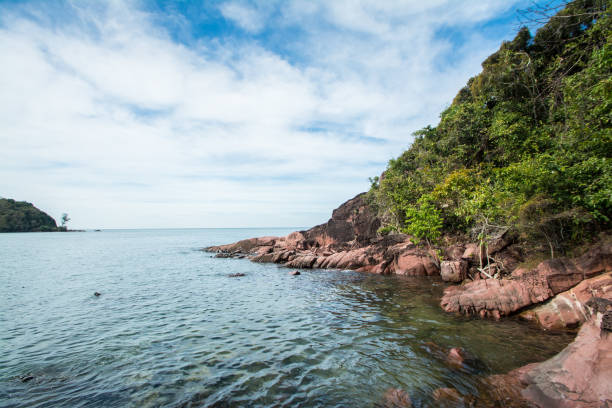 istock Pink stone beach , Chantaburi in Thailand 660562678