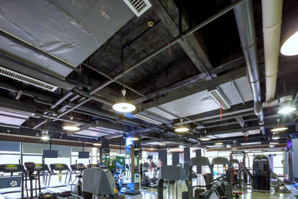 istock interior of modern gym 660572850