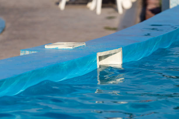 istock Outdoor pool with blue water 660573092