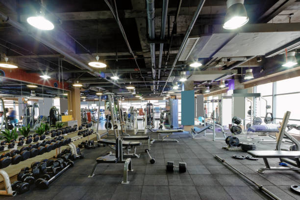 istock interior of modern gym 660573344