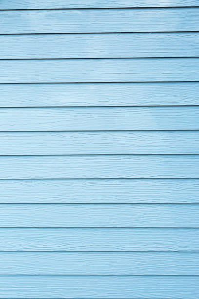 istock Blue color wooden house wall texture background 660573616