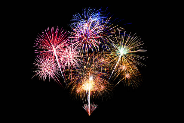 istock Fireworks light up in the sky, dazzling scene. 660583314