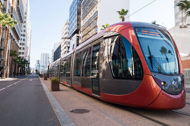 istock Cable Car Amidst Buildings In City 660584717