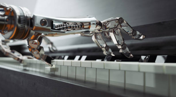 The Art of Generative AI: Creating Beautiful Music with Machine Learning 1 robot hands playing piano
