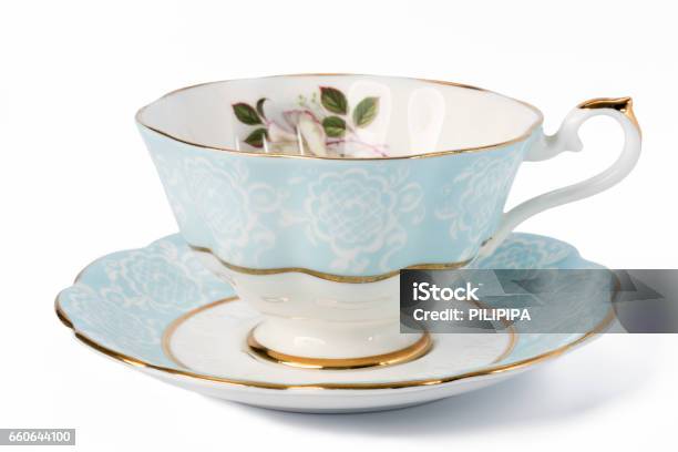 Vintage Tea Cup Stock Photo - Download Image Now - Porcelain, English  Culture, Cup - iStock