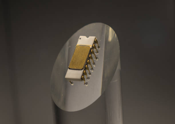 istock The old and vintage computer chip , close up 660647506