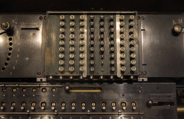 istock The fragment of old and vintage adding machine 660659774