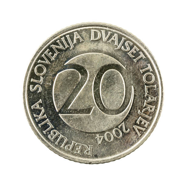 istock 20 slovenian tolar coin (2004) obverse isolated on white background 660671122