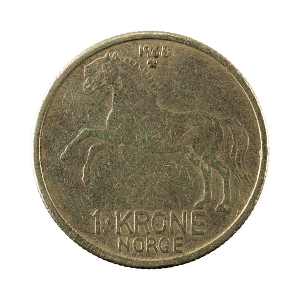 istock 1 norwegian krone coin (1968) obverse isolated on white background 660673808