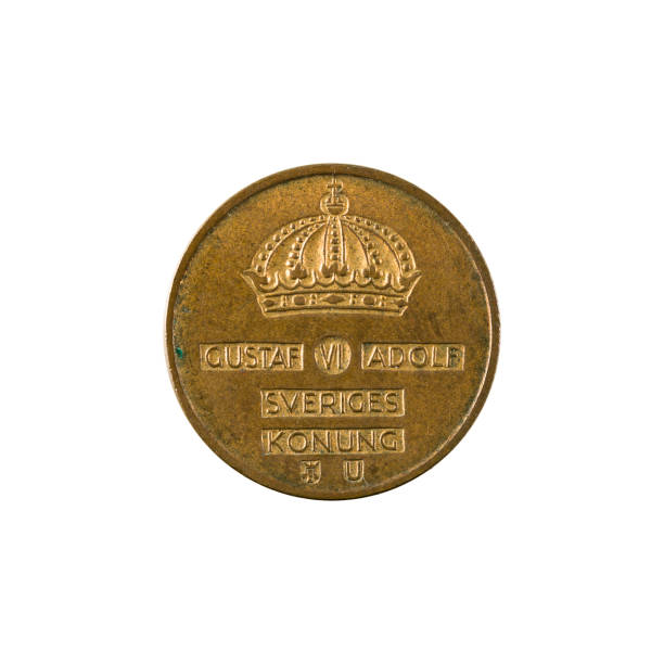 istock 1 swedish oere coin (1971) reverse isolated on white background 660674266