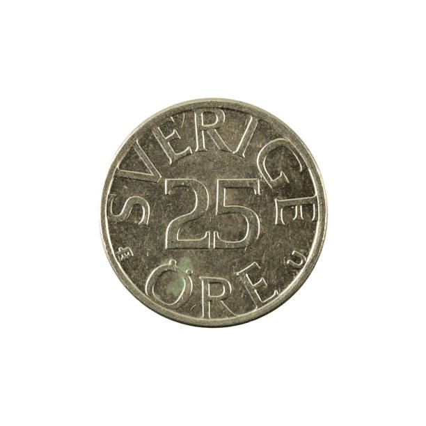 istock 25 swedish oere coin (1980) obverse isolated on white background 660674916