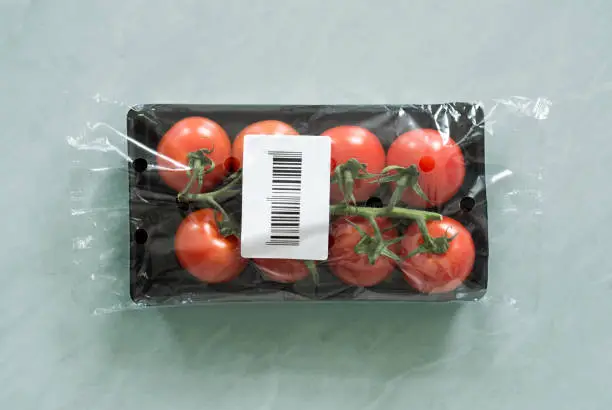 vegatable, tomato, bar code, label, package, freshness, organic