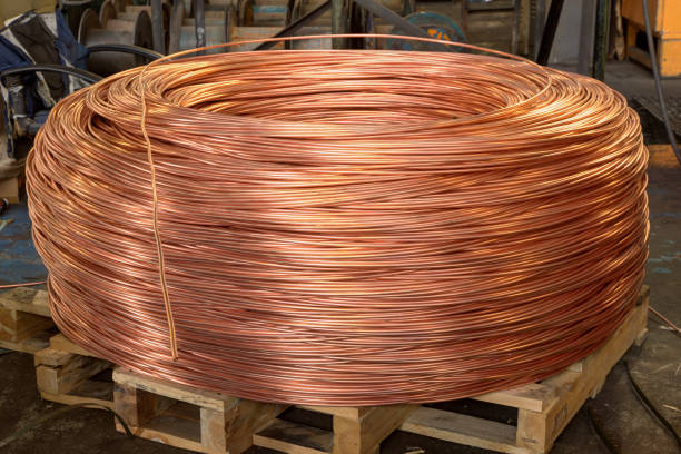 istock Roll of raw copper 660684358